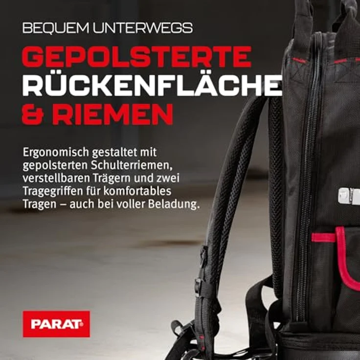 Parat BASIC Back Pack 5990830991 Universal Werkzeugrucksack unbestückt 1 Stück (B x H x T) 380 x 470 x 220 mm (5990830991) – Bild 8