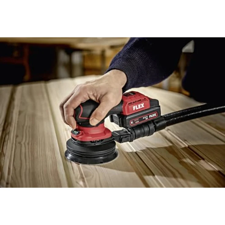 Flex Akku-Exzenterschleifer ORE 2-125 18-EC, Multisander mit elektronischer Drehzahleinstellung, inkl. Transportkoffer, ohne Akku, Schleifteller-ø 125 mm – Bild 5