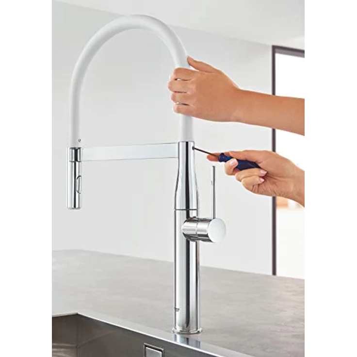 Grohe Essence Einhand Spültischbatterie mit Profibrause und Temperaturbegrenzer - Chrom – Bild 11