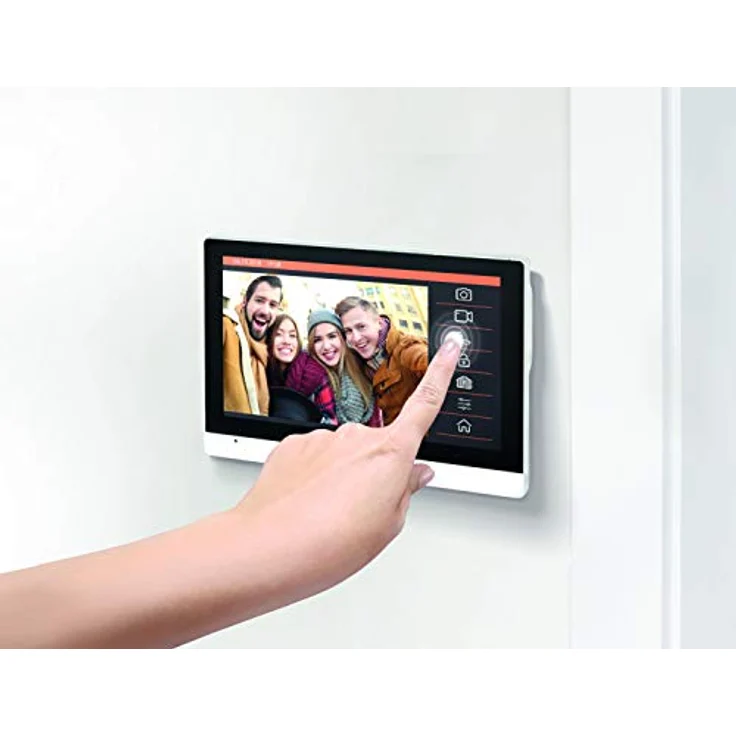 SCS Sentinel Heimvideotelefon PVF0042, kabelgebundene Tür-Videosprechanlage mit 7-Zoll-Touchscreen, Weiß, IP55, Nachtsicht, erweiterbarer Speicher bis 32 GB – Bild 3