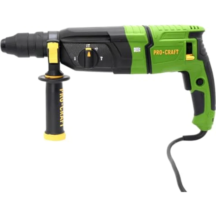 Procraft BH1100DFR Kombihammer, 900 Watt, 3,2 J Schlagkraft, SDS plus inklusive Koffer – Bild 2