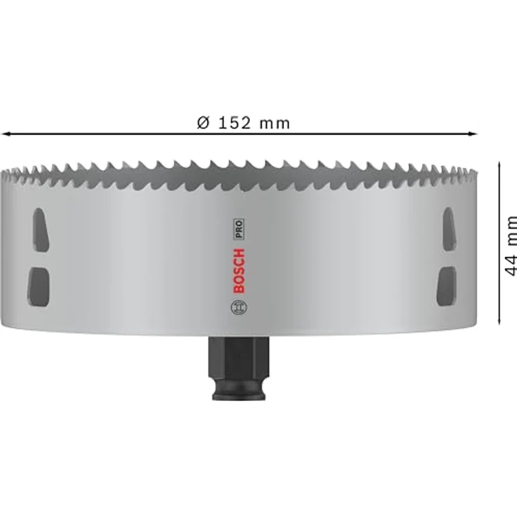 Bosch PRO Multi Material Power Change Plus Lochsäge, Ø 152 mm, hält bis zu 2x länger, für Weichholz, Trockenbauwand, Professional Zubehör, blau – Bild 3