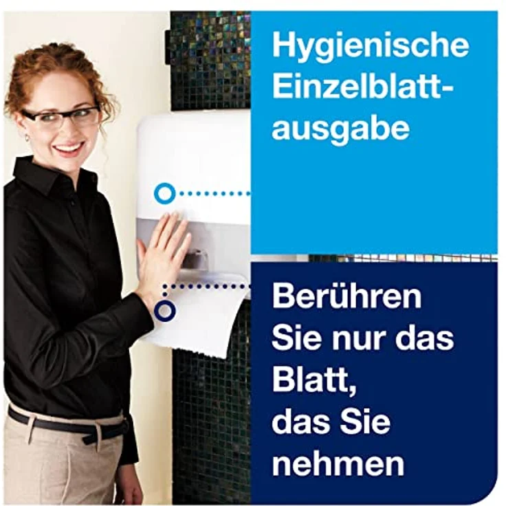 Tork Matic Sensorspender für Rollenhandtücher H1, berührungsfreies Händetrocknen, verstellbare Handtuchlänge, Elevation Design, Kunststoff – Bild 7