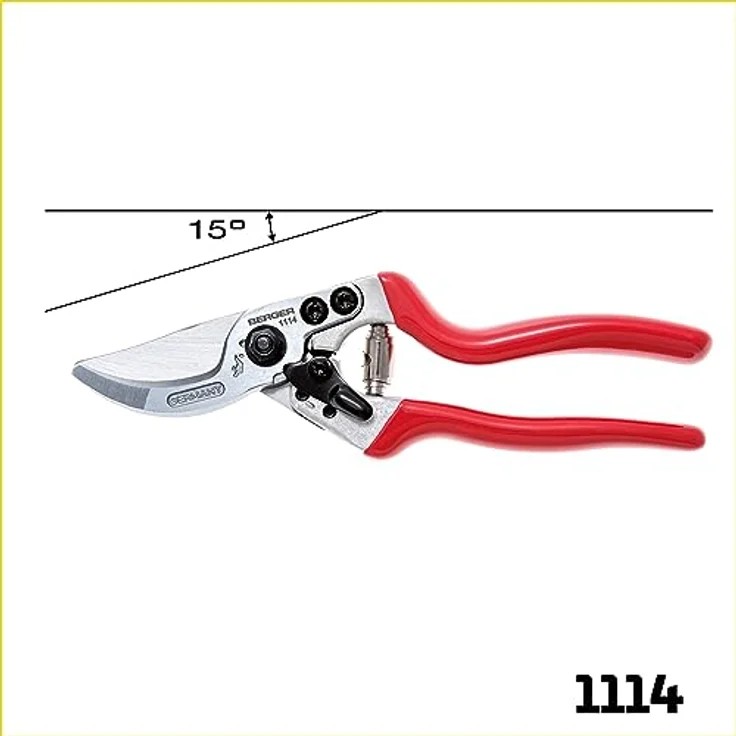 Berger Handschere Aluminium 1114 mit leichten Griffen und austauschbaren Klingen klein – Bild 3