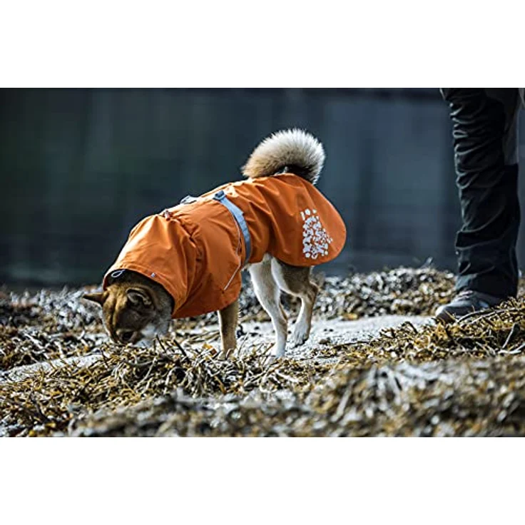 Hurtta Monsoon Hunde-Regenmantel, Sanddorn, 50,8 cm – Bild 3