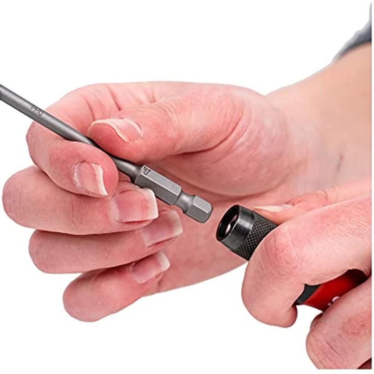 STIER Schraubendreher Satz mit Wechselklingen, 38-teilig, Schraubendreher Set, Schraubenzieher Set, Schraubendrehersatz in Textiltasche – Bild 4