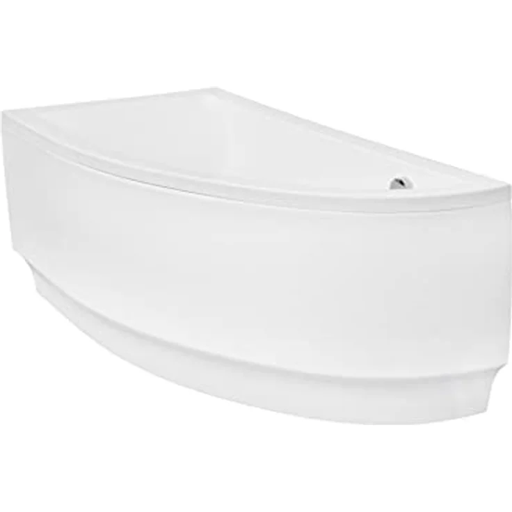 KOLMAN Badewanne Eckbadewanne Praktika 140x70 Links mit Acrylschürze - Ablaufgarnitur VIEGA & Füße – Bild 4