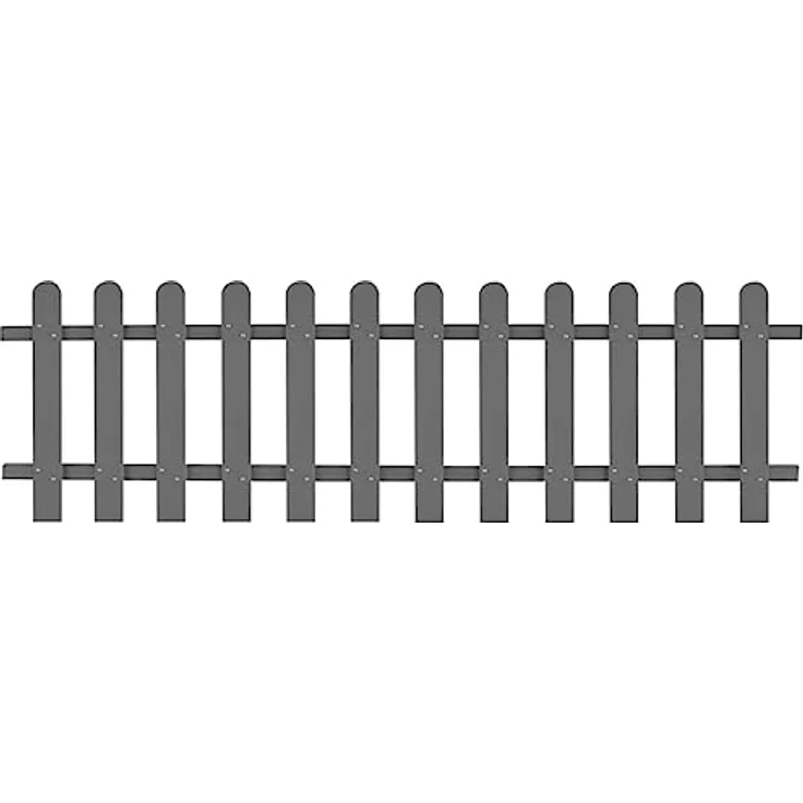 vidaXL Lattenzaun WPC 200 x 60 cm – Bild 2