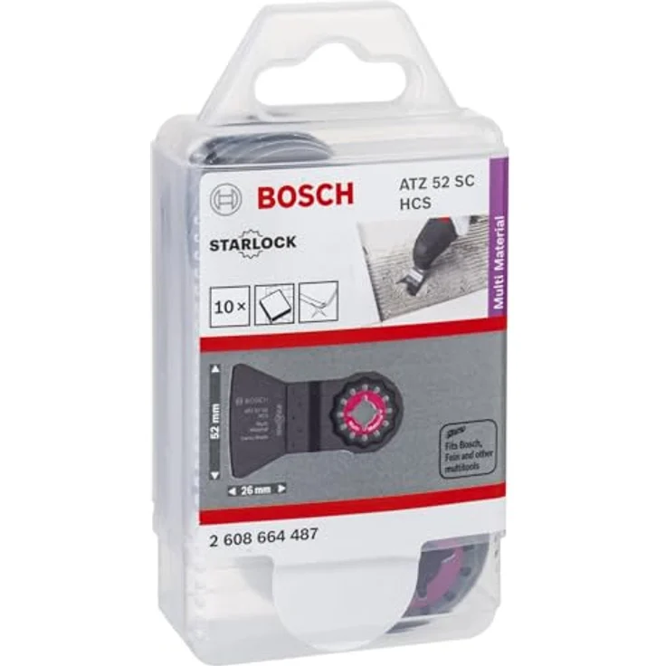 Bosch Accessories Starlock ATZ 52 SFC, HCS Schaber für Elektrowerkzeuge, 10er Pack zur Entfernung von Teppichkleber und Farbe – Bild 3