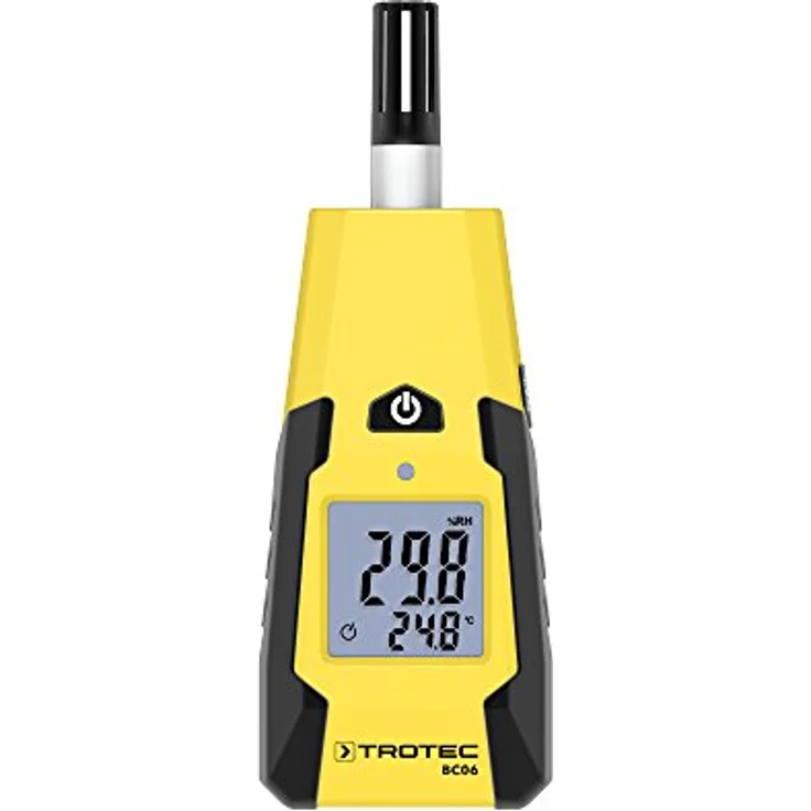 TROTEC BC06 Thermohygrometer, präziser Luftfeuchtigkeitsmesser und Thermometer mit Min/Max-Funktion und Taupunktanzeige – Bild 1
