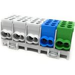 Pollmann Elektrotechnik Abzweigklemme HLAK 25-5/10-S, flexible 5-polige Verbindungsklemme, starr