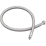 Navaris Stahlflex Schlauch Armaturenanschluss - G3/8 Zoll x M10 x 70cm x 1 AG - Wasserhahn Armatur 3/8" Anschlussschlauch - Verbindungsschlauch