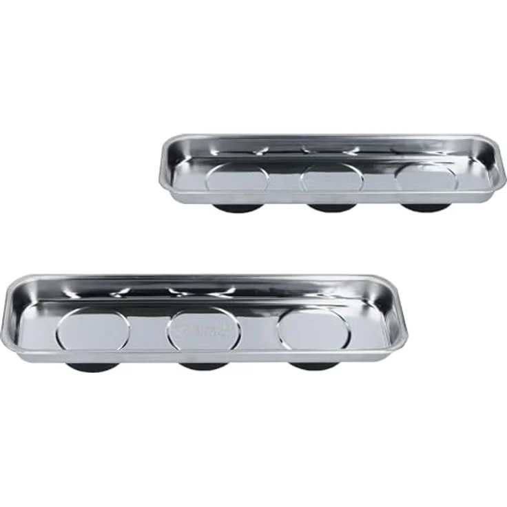 Brilliant Tools Magnetisches Tablett / Schale-Set aus Edelstahl 65 x 226 mm, 2-tlg – Bild 8
