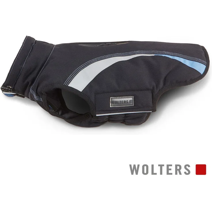 Wolters Hundemantel Outdoorjacke Xtra Strong riverside blue, strapazierfähige Hundebekleidung mit Reflektoren