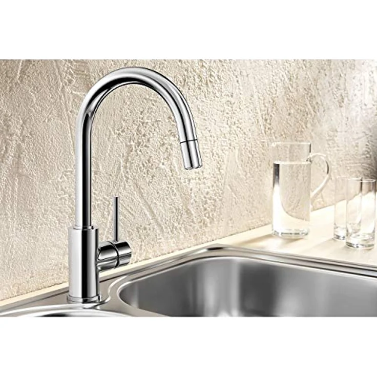 Blanco Küchenarmatur MIDA-S, Schlauchbrause mit flexibler Ausziehfunktion und modernem Design – Bild 5