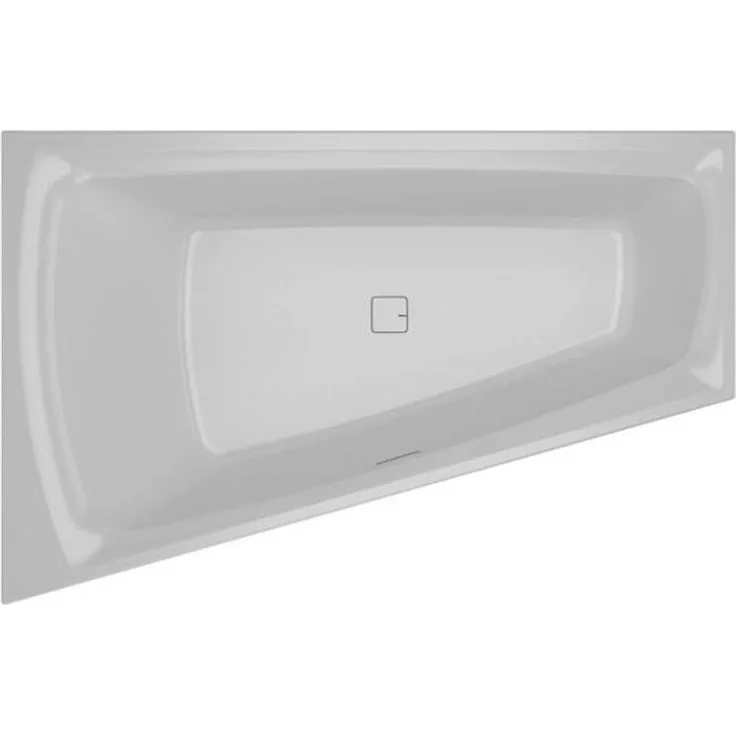 Riho Still Smart Baignoire d'angle, Badewanne zum Einbauen, 170x110x50cm, 240l, 2 Plätze, weiß glänzend