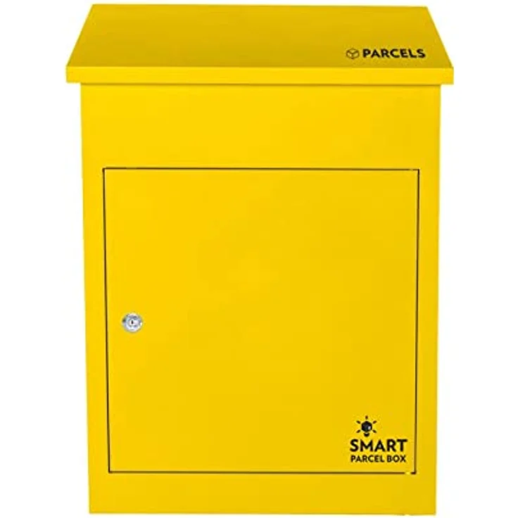 Smart Parcel Box gelb 44x35x58, Paketbriefkasten zur Wandmontage, maximale Paketgröße 321 x 205 x 120 mm – Bild 2