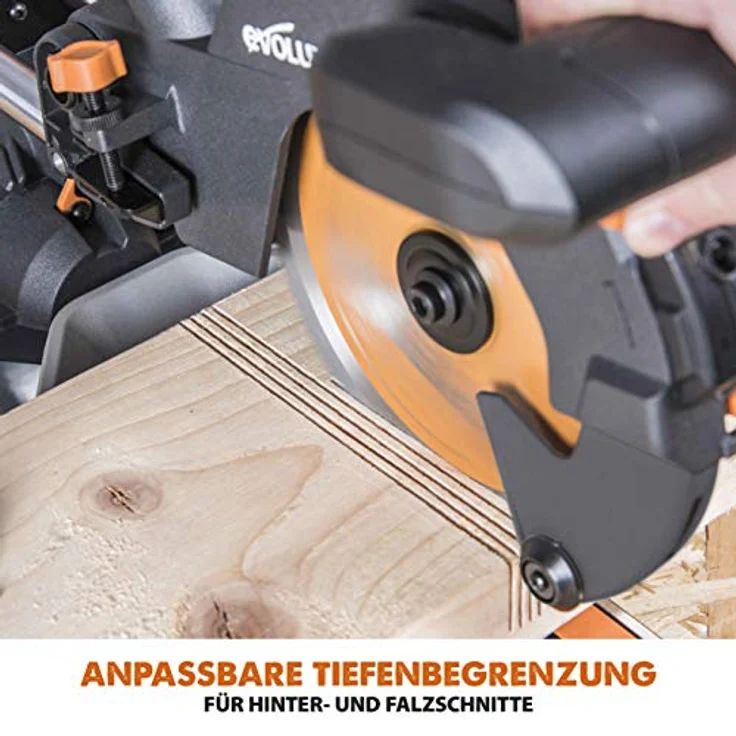 Evolution Power Tools - R210SMS-300+ Mehrzweck-Gleit-Gehrungssäge mit Plus Pack, 210 mm (230 V) – Bild 16