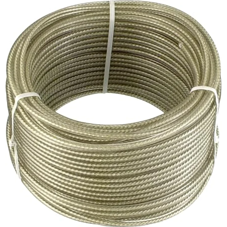 Connex Mehrzweck-Drahtseil, kunststoffummantelt, 30m x 3 mm – Bild 2