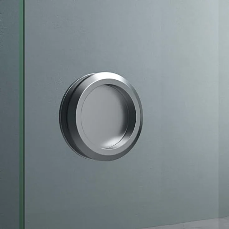 Mai & Mai Glasschiebetür Amalfi in Klarglas, Muschelgriff, BxH: 90x205cm, 8mm ESG-Sicherheitsglas – Bild 5