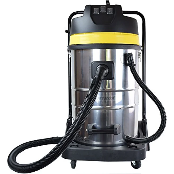 Syntrox Germany 3900 Watt 100 Liter Edelstahl Industriesauger Nass und Trockensauger – Bild 2