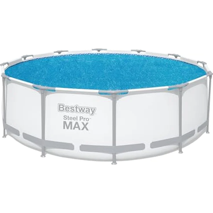 Bestway PE-Solarabdeckplane Ø 356 cm, blau, rund – Bild 1