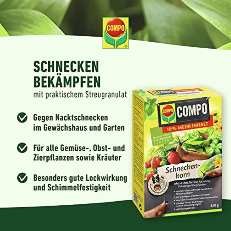 COMPO BIO Schneckenkorn 550 g – Bild 2
