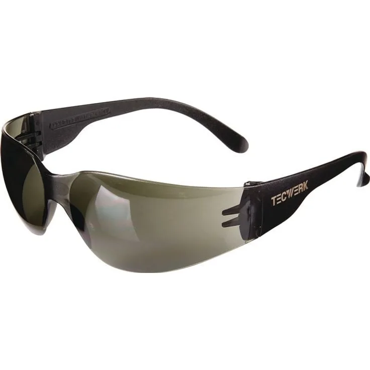 AS Arbeitsschutz GmbH Schutzbrille Daylight Basic EN 166, Bügel schwarz, Polycarbonatscheiben smoke, 100 % UV-Schutz, kratzfest und beschlagfrei