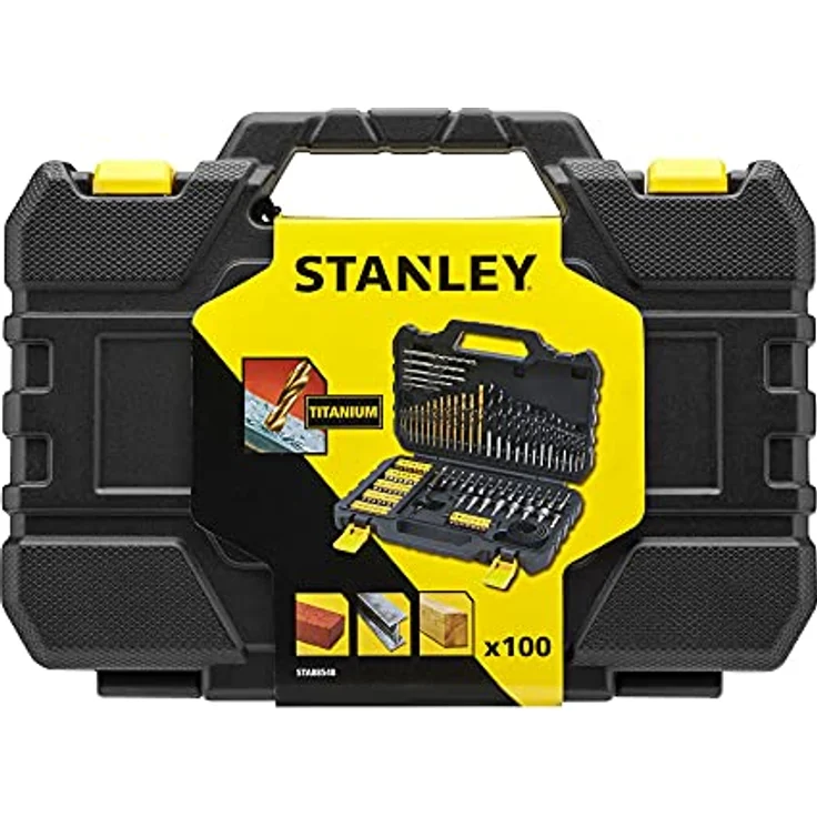 Stanley Fatmax 100-teiliges Bit- und Bohrer-Set STA88548, Set für Holz, Stein und Metall in praktischem Koffer – Bild 4