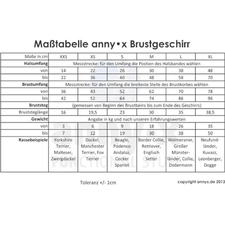 anny-x Brustgeschirr Fun schwarz blau- Grösse L, ergonomisch & rückenschonend, vollunterlegt – Bild 4
