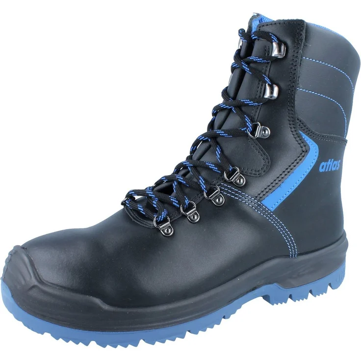 ATLAS XR 845 XP, S3 Sicherheitsschuh aus Waterproof-Glattleder mit Thermo Pelzfutter und metallfreier Durchtritthemmung, schwarz – Bild 1