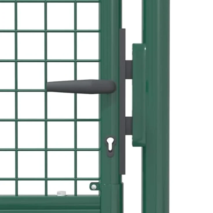 vidaXL Zauntor Stahl 100x200 cm grün – Bild 6