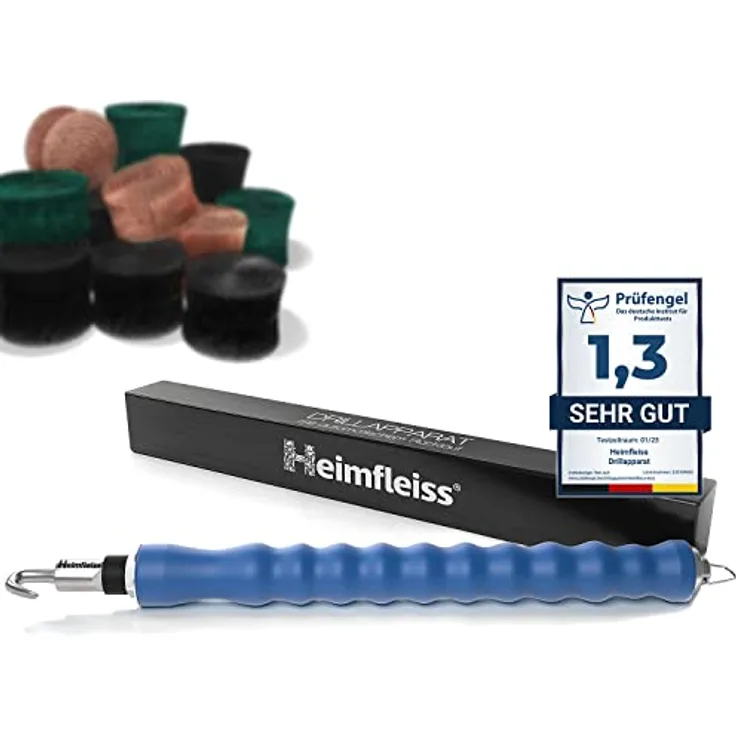 Heimfleiss® Draht Driller Drillapparat mit aut. Rücklauf - Universal Drahtbinder Rödelzange für Zaunbau, Gärtner und Floristen - Draht Rödler Twister für Blumendraht, Wickeldraht & Floristendraht, robustem Carbon-Stahl, Stoßabfänger Modul, ergonomischer Griff - Preisvergleich