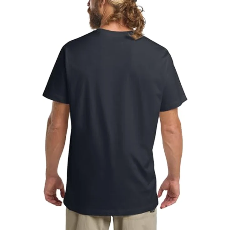 Jack Wolfskin Essential T M, Herren Shirt aus nachhaltigem Organic Cotton, blau, Größe M – Bild 2