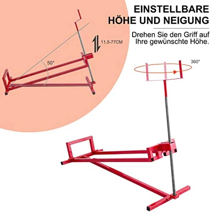 COSTWAY Rasentraktor Hebevorrichtung 400kg, stufenlos verstellbar – Bild 5