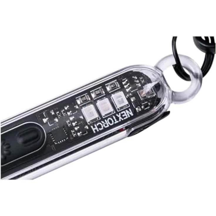 Nextorch K40, Taschenlampe LED-Schlüsselanhänger, 700 Lumen mit Strobe und 365nm UV, spritzwassergeschützt, 73 mm – Bild 3