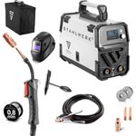 STAHLWERK Fülldrahtschweißgerät FLUX 160 ST Digital, 160 A, 40 - 160 A, Vollausstattung, synergischer Drahtvorschub, Lift TIG und MMA