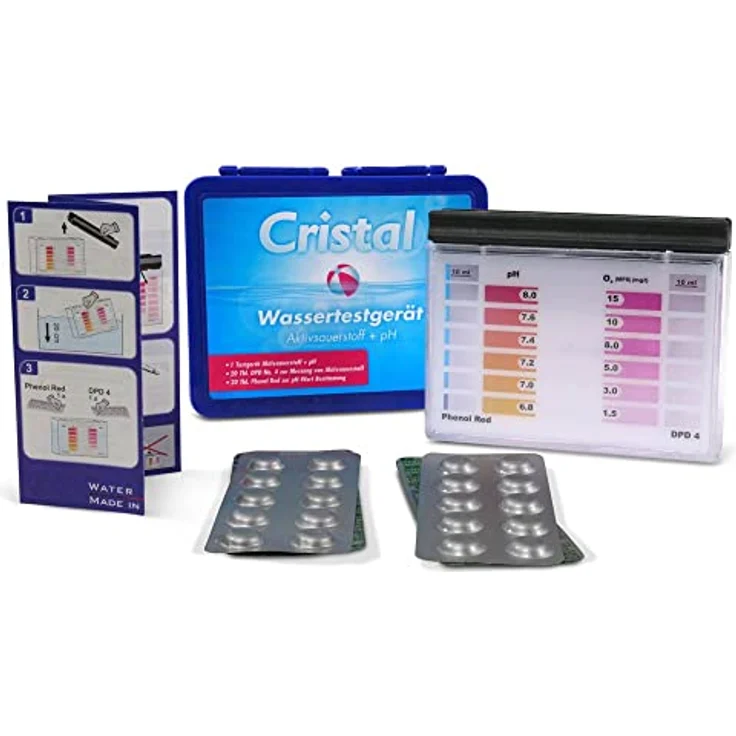 Cristal Wassertestgerät Sauerstoff + pH-Wert – Bild 2