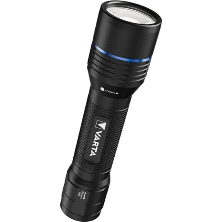 VARTA Night Cutter Pro F30R, LED Taschenlampe mit 1500 Lumen, wasserdicht IP67, Luftfahrtaluminium, Präzisionsfokus, inkl. Schlüsselband