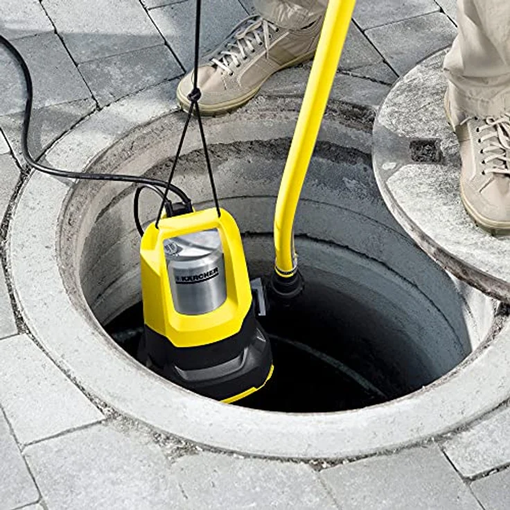 Kärcher SP 6 Flat Inox Klarwasserpumpe 550 Watt 14.000 l/h Entwässerung max. Förderhöhe 9 m max. Förderdruck 0,9 bar max. Partikelgröße 5 mm – Bild 6