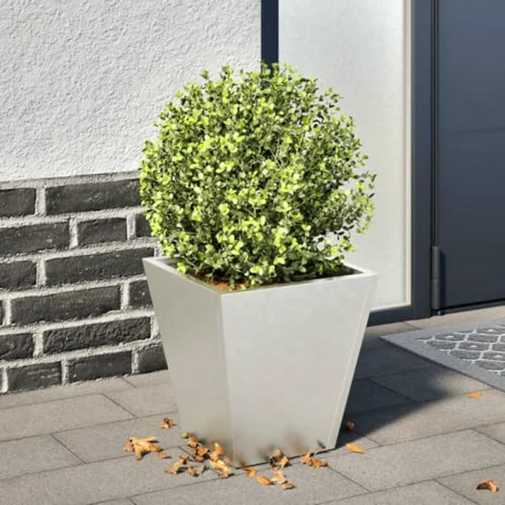 vidaXL Pflanzkübel 30x30x30 cm Edelstahl, rostbeständig und stabiles Material, viel Platz – Bild 2