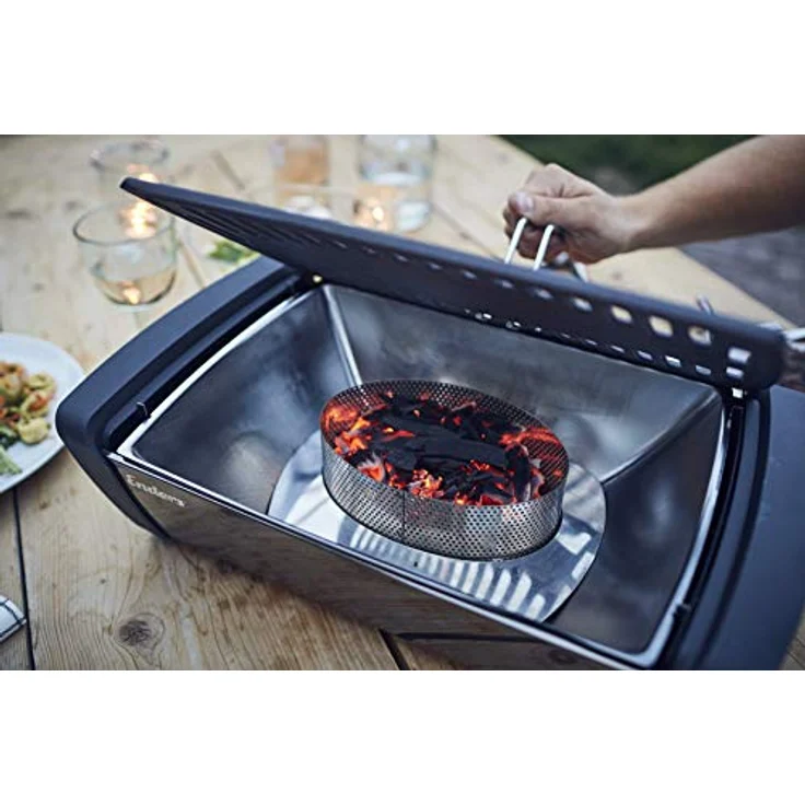 Enders Buchenholzkohle für AURORA Tischgrill 1383, rauchfrei BBQ Grill, Buchen-Holzkohle für schenlles Anzünden, 1 KG – Bild 3