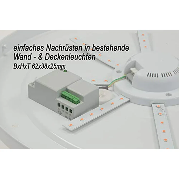 ChiliTec Bewegungsmelder Micro 12V bis 24V 360° HF Hochfrequenz LED für Wand- und Deckenleuchten, ideal für Wohnwagen und Campingmobil – Bild 3