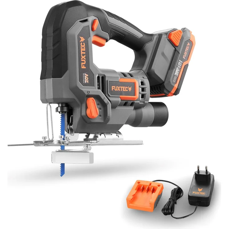 FUXTEC Akku Stichsäge FX-E1JS20-SET, 20V, 1 x 2,0 Ah Akku, Ladegerät – Bild 1