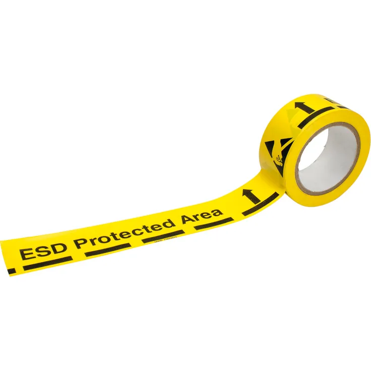 WETEC Bodenmarkierungsband -'-'ESD Protected Area-'-', ESD, 50 mm, 33 m