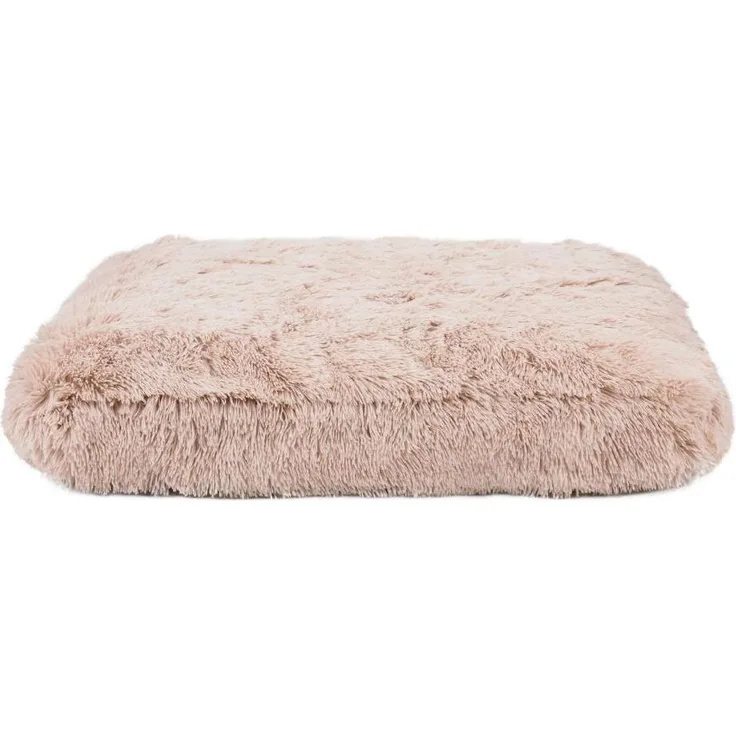 Fluffy Dogpillow S, Beige - Hundebett/Katzenbett mit superweicher Polyesterfüllung, abnehmbarem Bezug und rutschfester Unterseite