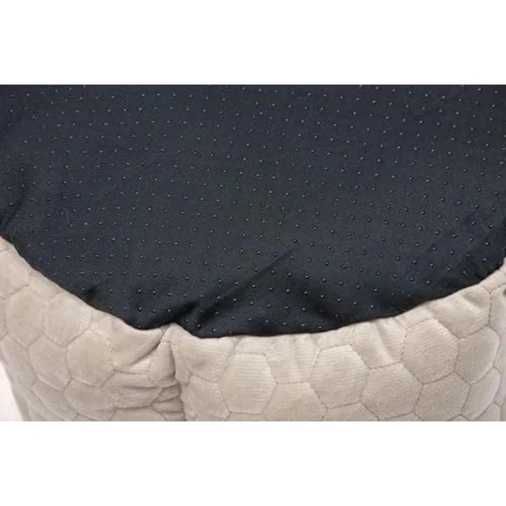 Karlie Tierbett Liegebett Velvet rund, beige, 45 cm breit, waschbar bis 30° C, Anti-Rutsch-Ausstattung – Bild 5