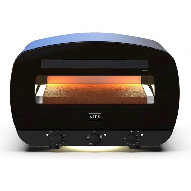 Alfa Forni Elektro Pizzaofen URBE, 400°C, 40x40 cm Fläche, Anthrazit Grau (RAL 7016)