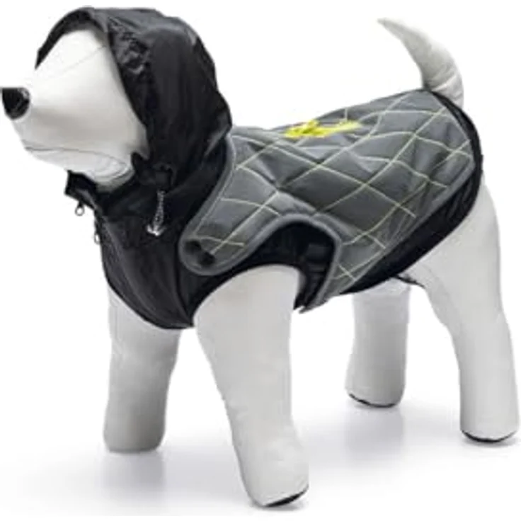 Beeztees Reflektierender Hundemantel Allia (55, Hundemantel), grau, wasserabweisend, mit reflektierenden Details - Preisvergleich – Bild 1