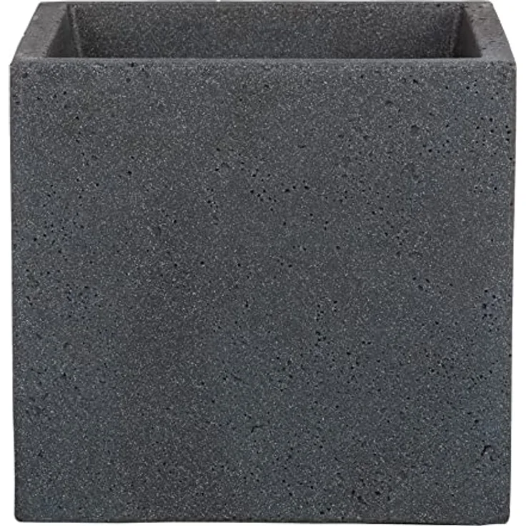 Scheurich C-Cube Pflanzgefäß Stony Black 40 cm, Höhe 33 cm